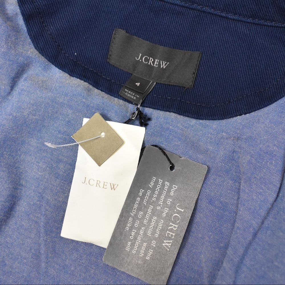 (J. Crew) Peacoat in Heavyweight Cotton Twill - Picture 7 of 8
